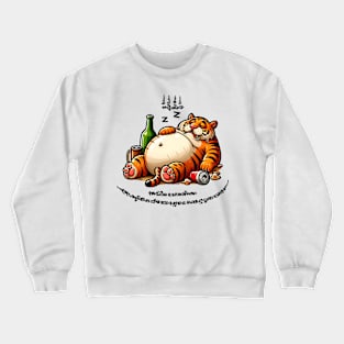 Thai Tattoo Parody "Sak Yant Tiger" Crewneck Sweatshirt